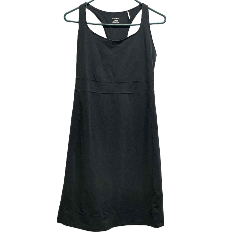 Toad Co Black Womens Aquaculture Racerback Sleeveless Dress‎ Padded Bra Small
